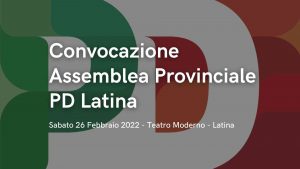 Convocazione assemblea provinciale 26 febbraio